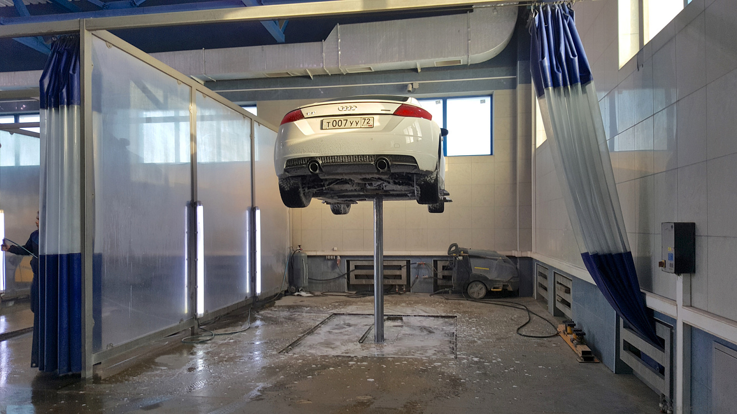 Мойка днища автомобиля